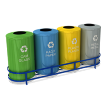 4 LÜ SIFIR ATIK GERİ DÖNÜŞÜM SETİ