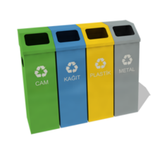 4 LÜ SIFIR ATIK GERİ DÖNÜŞÜM SETİ