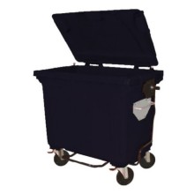 770 Litre Siyah Plastik Çöp Konteyneri