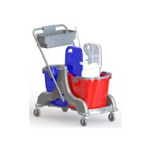 ÇİFT KOVALI PRESLİ TEMİZLİK SETİ ÇÖP TOPLAMA APARATLI