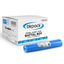 Evsel Kağıt Atık Battal Boy Çöp Torbası 72 X 95 20 Rulo